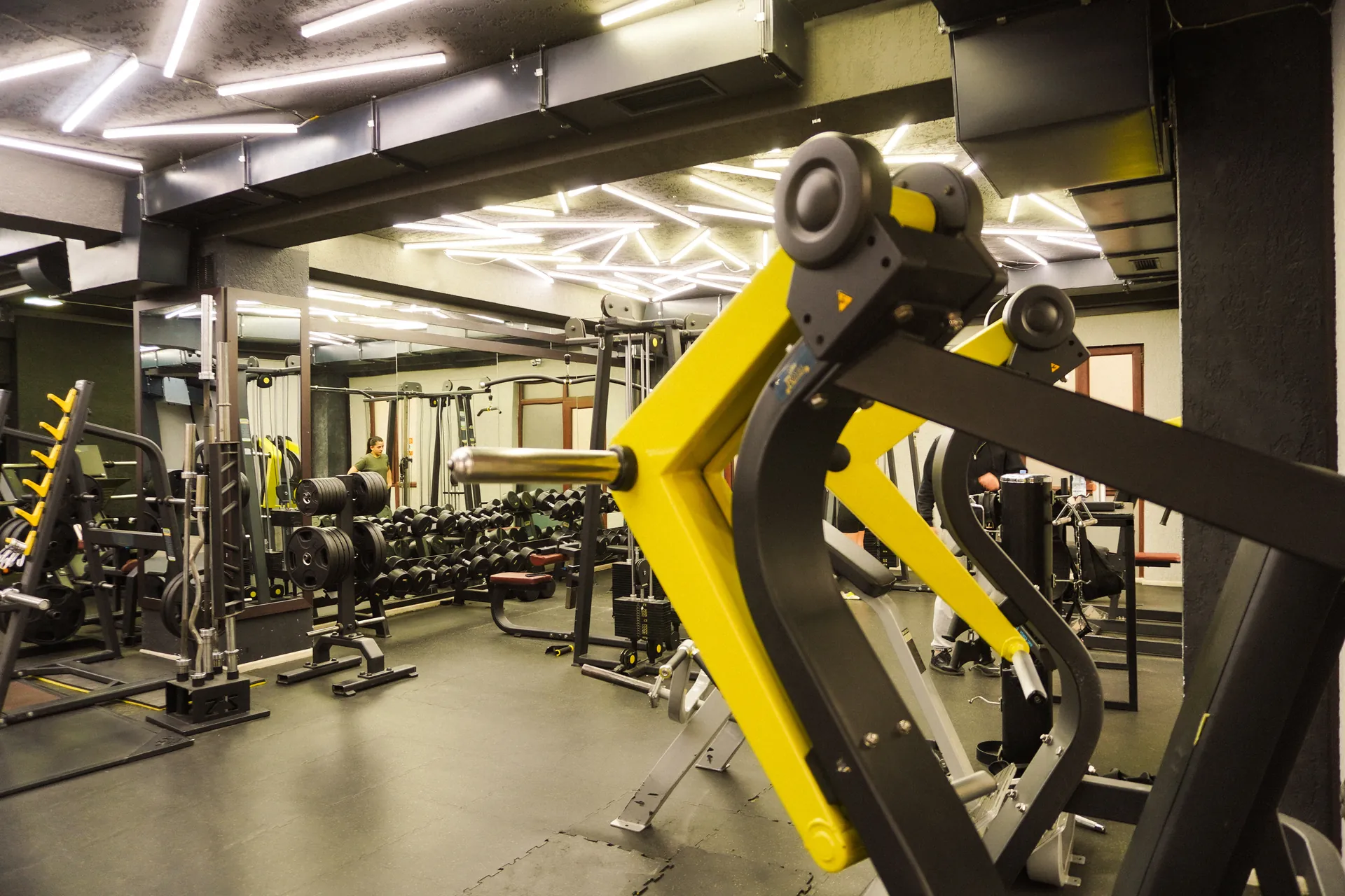 Plate-loaded equipment at Temka