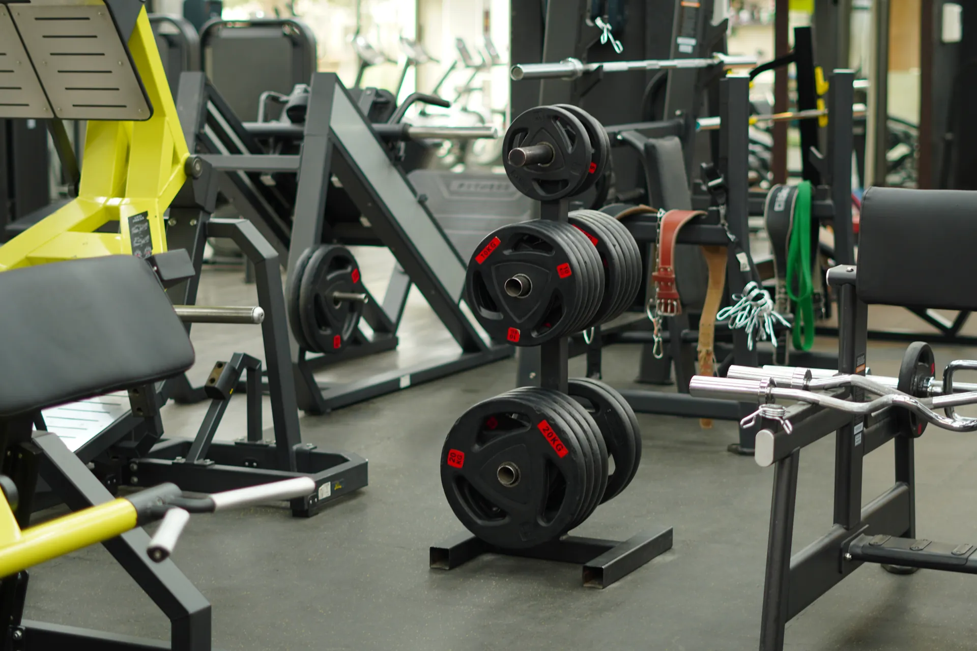 The free-weight area at Varketili