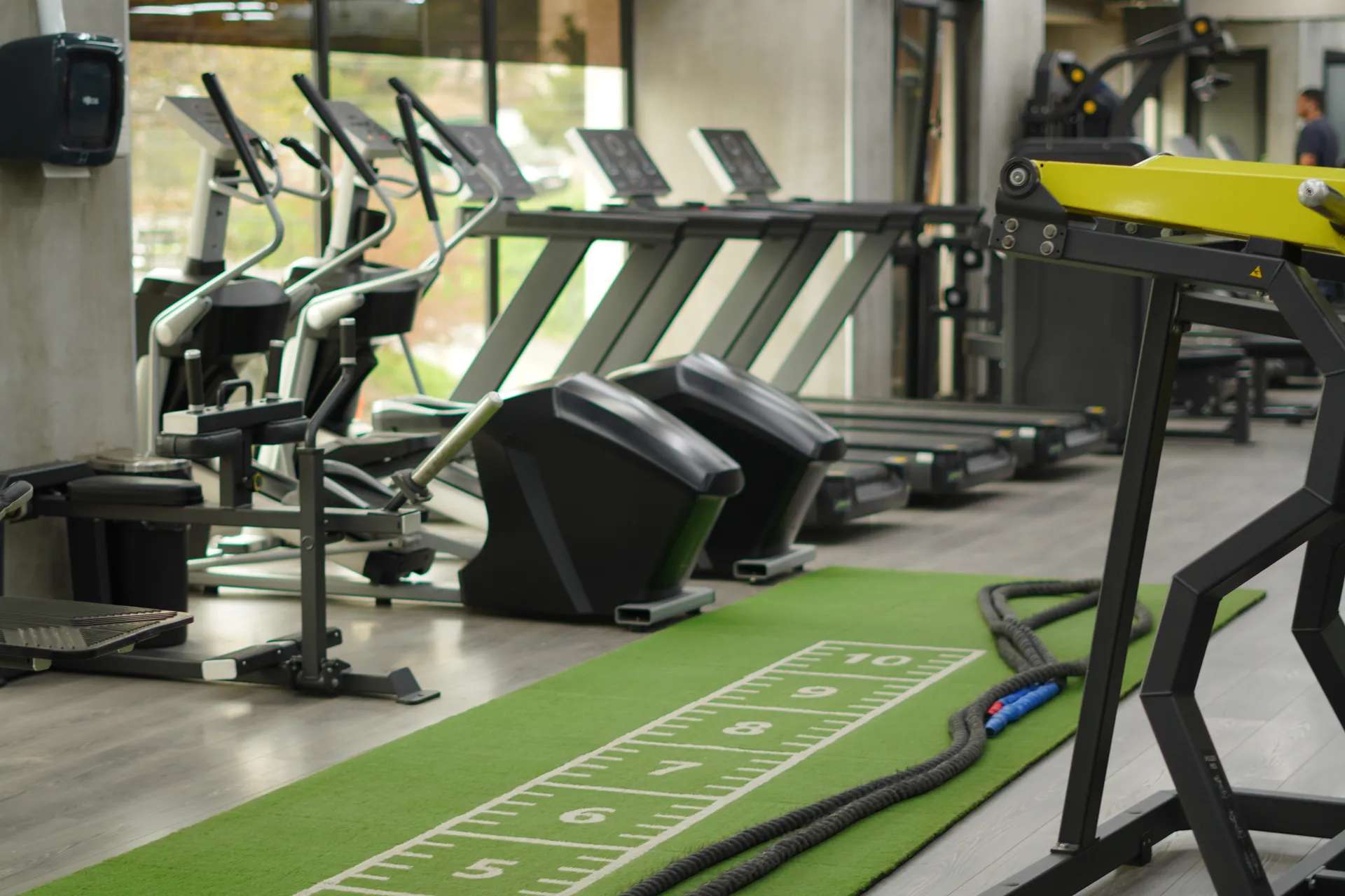 A wide view of the Varketili training floor
